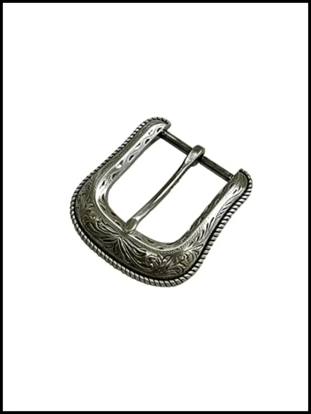 Western Engraved Belt Buckle 1.5